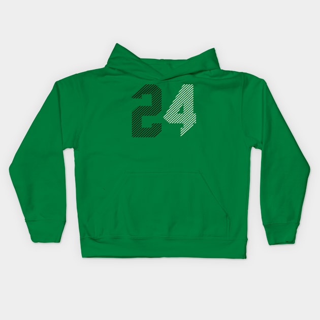 Number 24 Kids Hoodie by Teetribe21